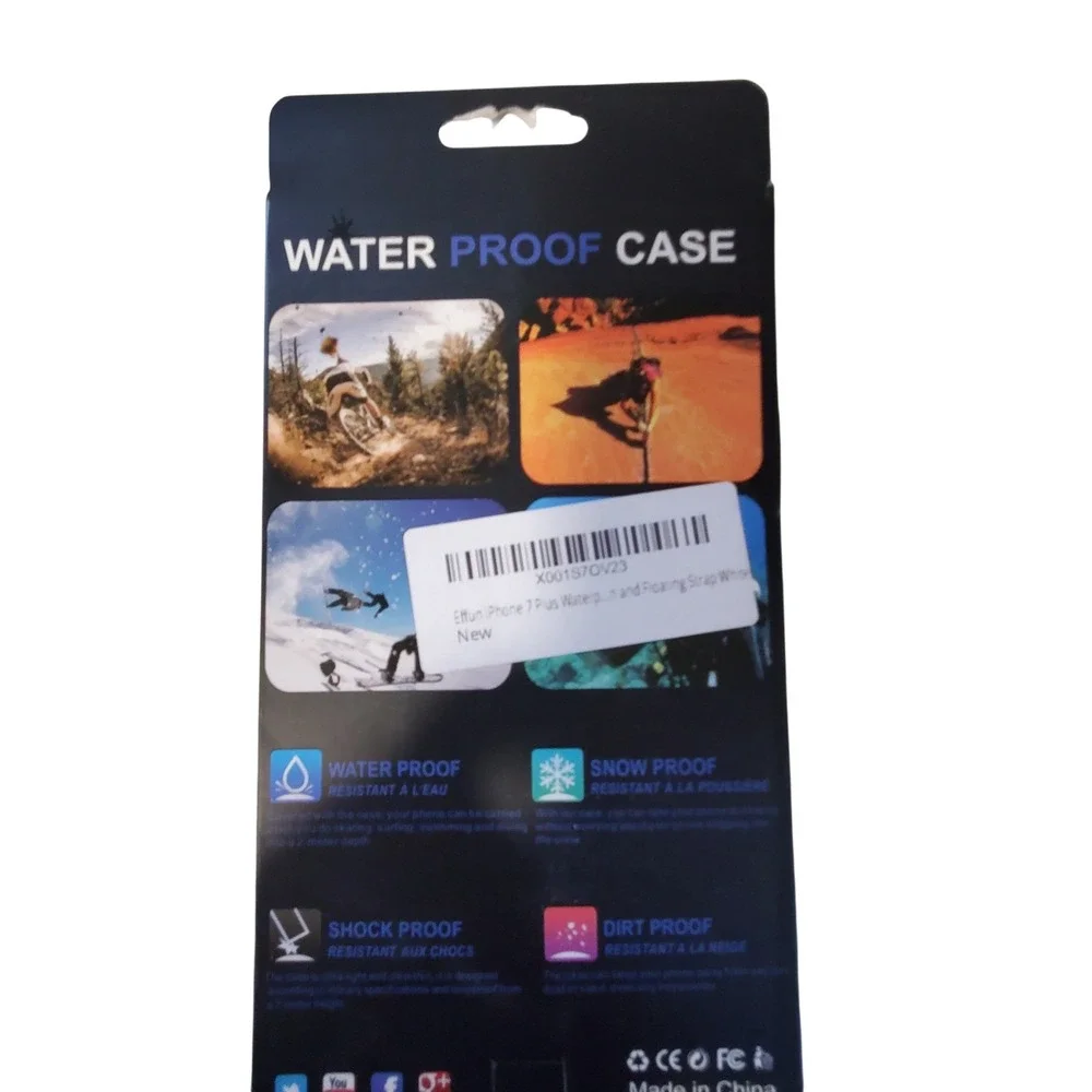 Effun iPhone 7 Plus Waterproof Floating Strap Case‎ Shockproof Dirt Snow Proof